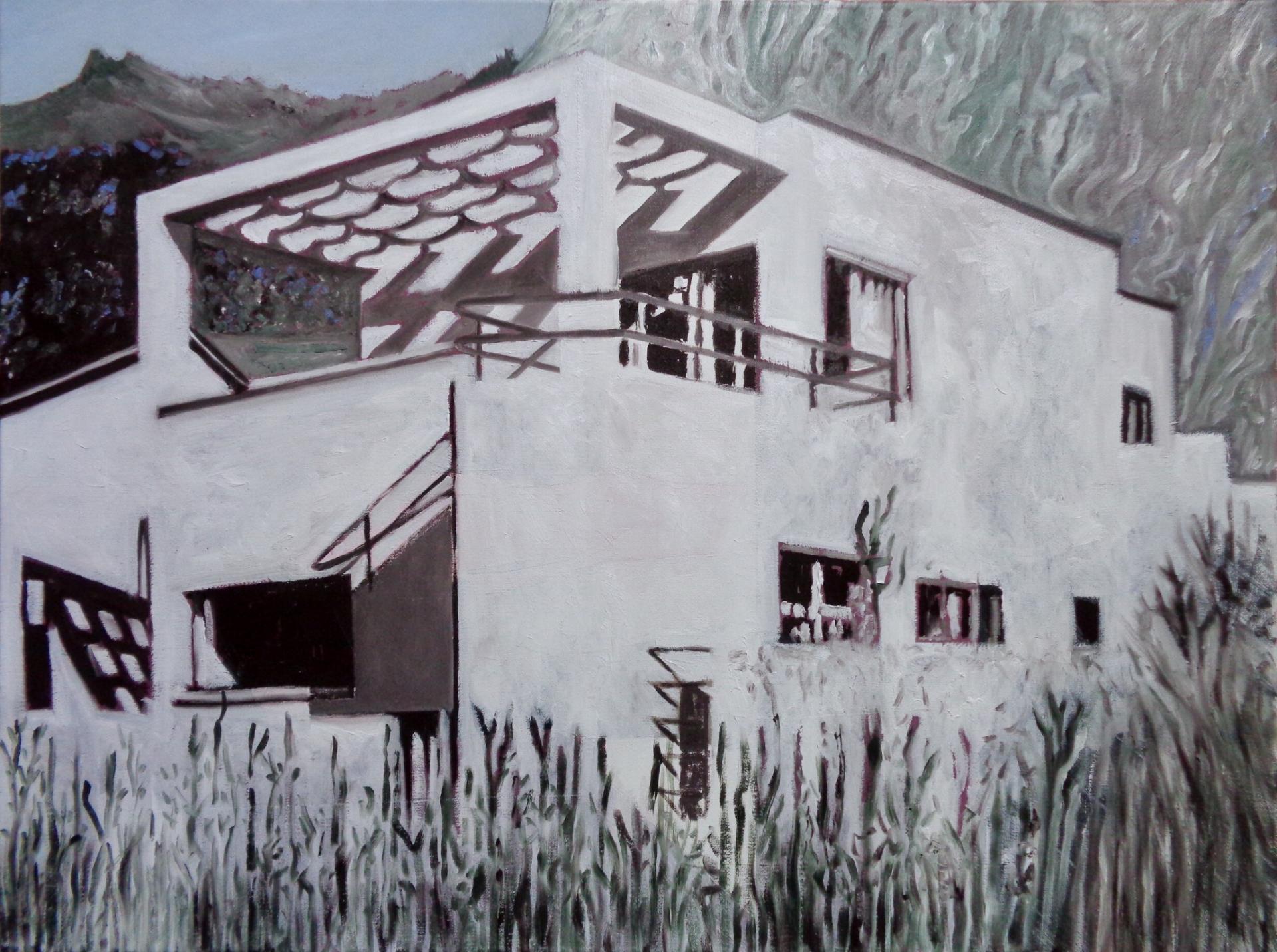 maison montagne (huile sur toile 60x80)
