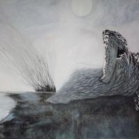 Le repos d'Icare (huile sur toile 200x150)