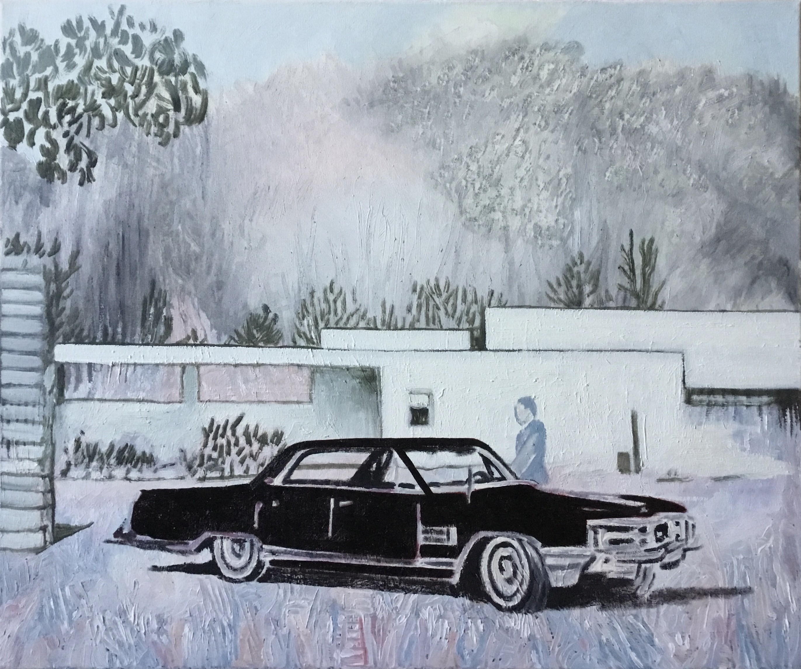 Voiture devant maison 